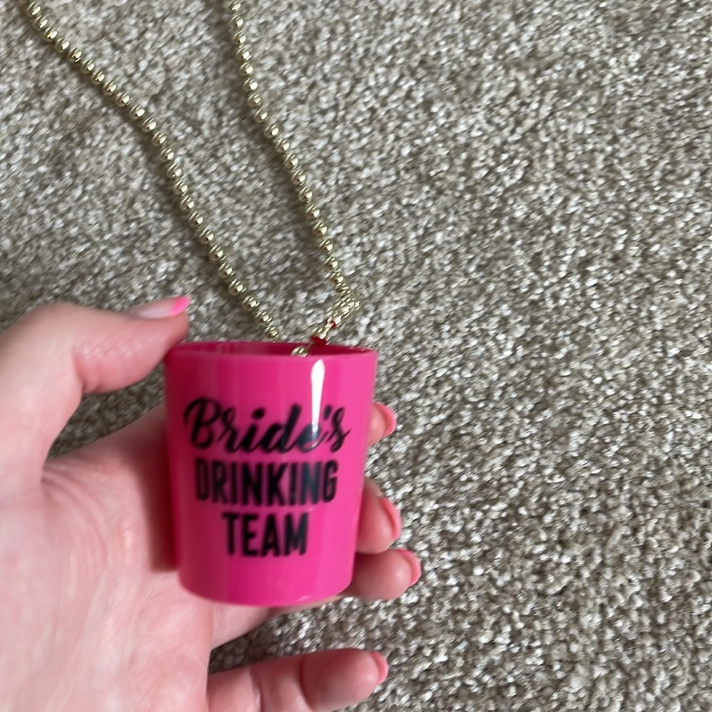 Bachelorette shot glass necklace